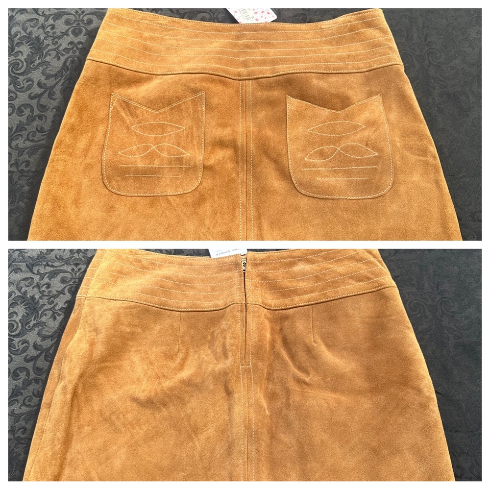 NWT Free People Suede Skirt size 8
Length: 15”